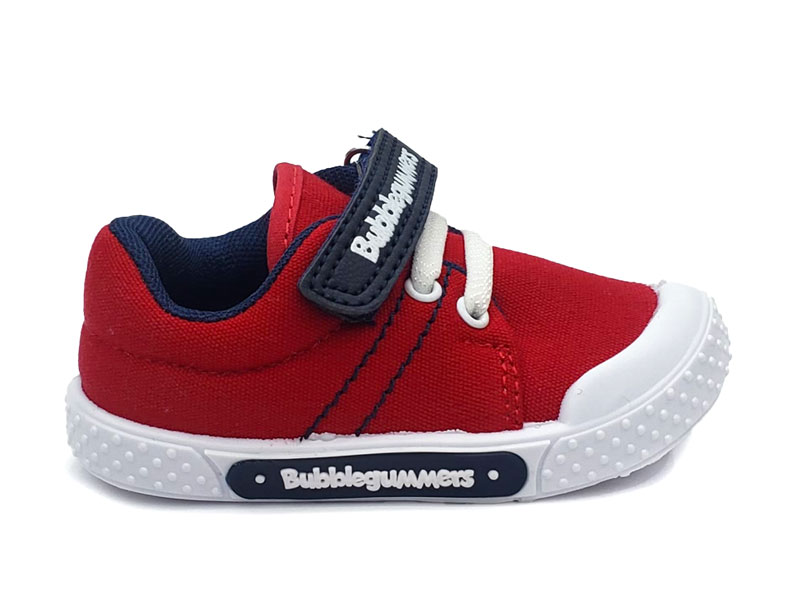 Zapato Velcro Milan Para Niño – Bubble Gummers, Rojo (1)