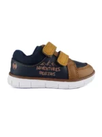 Zapato Velcro Casual Plomo Bubblegummers - 5078-812