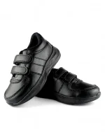 Zapato Colegial Negro Velcro Titino - 5346-2
