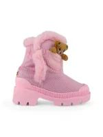 Botas Niña Peluche Osito Rosada Titinos - 6284-15