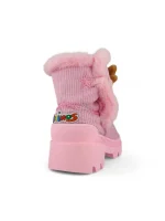 Botas Niña Peluche Osito Rosada Titinos - 6284-15