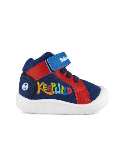 Tenis Bota Niño Velcro Azul Bubblegummers - 6320-10