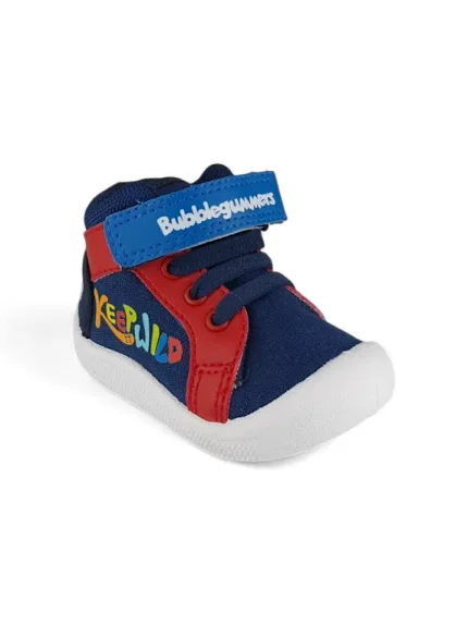 Tenis Bota Niño Velcro Azul Bubblegummers - 6320-10