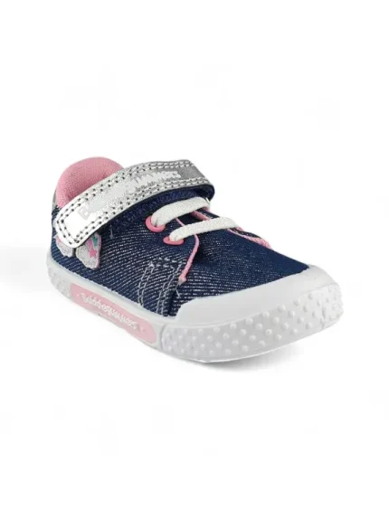 Tenis Niña Tela Jean Azul Bubblegummers - 6325-3