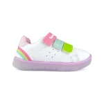 Tenis Niña Velcro Blanco Rosado Bubblegummers - 6327-801
