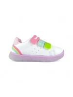 Tenis Niña Velcro Blanco Rosado Bubblegummers - 6327-801