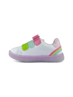 Tenis Niña Velcro Blanco Rosado Bubblegummers - 6327-801