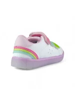 Tenis Niña Velcro Blanco Rosado Bubblegummers - 6327-801