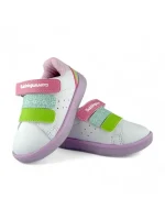 Tenis Niña Velcro Blanco Rosado Bubblegummers - 6327-801