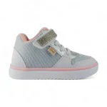 Botin Niña Moda Velcro Cordon Gris Titinos - 6472-811