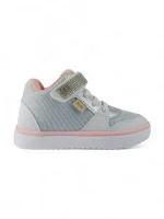 Botin Niña Moda Velcro Cordon Gris Titinos - 6472-811