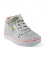 Botin Niña Moda Velcro Cordon Gris Titinos - 6472-811