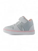 Botin Niña Moda Velcro Cordon Gris Titinos - 6472-811