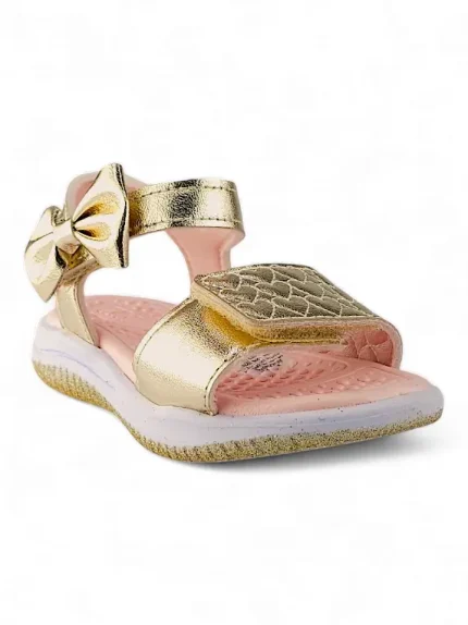 Sandalia Niña Fashion Dorado Corbatin Titinos - 6470-113