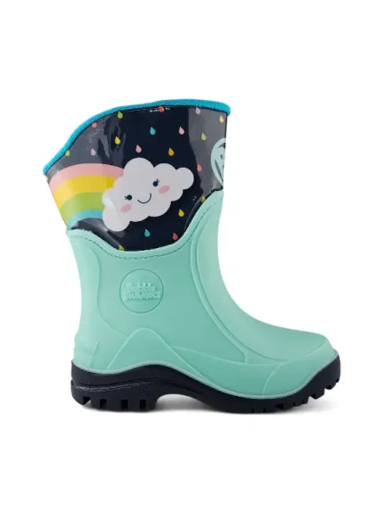 Bota Lluvia Niña Selvita Aguamarina Bubblegummers - 6421-3