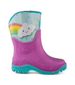 Bota Lluvia Niña Selvita Lila Bubblegummers - 6421-879