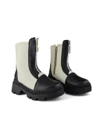 Bota Niña Fashion Cremallera Blanca Titinos - 6500-631