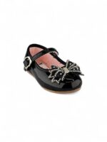 Baleta tipo Mafalda para niña en color negro con correa ajustable y diseño elegante - Titinos Ref 6789-686