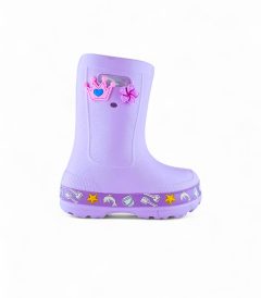 Bota de lluvia para niña en EVA liviana color lila, impermeable y cómoda - Titinos Ref 6849-141