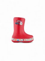 Bota de lluvia para niño en EVA liviana color rojo, impermeable y cómoda - Titinos Ref 6849-140