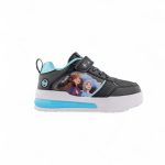 Tenis de las Princesas Ana y Elsa de Frozen de Disney en color Negro con Aguamarina marca Bubblegummers