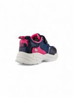 Tenis ultralivianos para niña en color azul y fucsia marca Bubblegummers referencia 6162-29