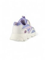 Tenis Ultralivianos con Velcro y cordon para niña en color Lila con Gris marca Bubblegummers