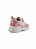 Tenis Ultralivianos con Velcro y cordon para niña en color Rosado con Blanco marca Bubblegummers