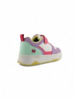 Tenis Velcro y banda elastica Casual para niña en color Blanco con detalles en colores pasteles marca Bubblegummers
