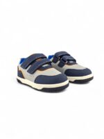 Tenis Velcro Casual para niño en color Azul oscuro con Gris marca Bubblegummers