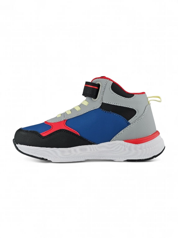 botín para niño diseño araña con velcro y banda elástica en negro y colores varios marca Titinos