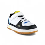 tenis para niño en color blanco con negro, cierre en velcro, referencia 6943-126 marca Titinos