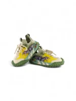 Tenis Dinosaurio Verde para niño con luces, diseño divertido y suela antideslizante marca Titinos referencia 6976-82.