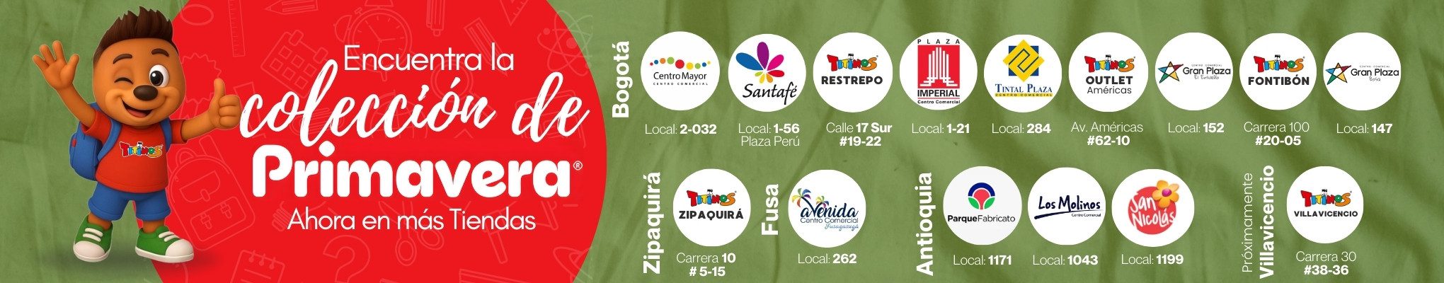 Colección Primavera Maletas, Loncheras en Titinos