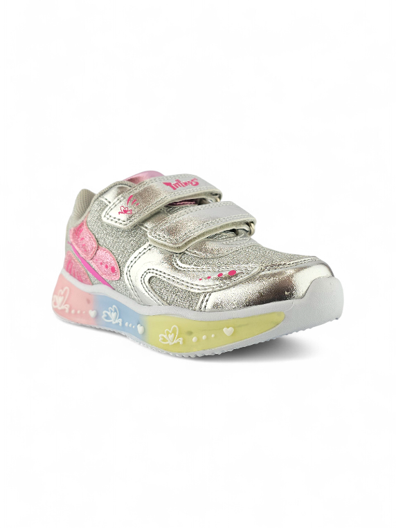 Tenis Deportivos con velcro para niña en color moderno, cómodos y ligeros marca Titinos referencia 7143-529.