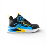 Tenis deportivos negros para niño con diseño cómodo y resistente, suela antideslizante marca Titinos referencia 7193-614.