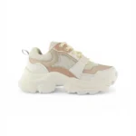 Tenis Niña Plataforma Fashion Beige Titinos