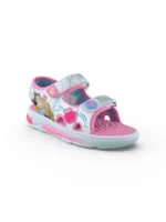 Sandalia Niña Luces Princesas Blanco Bubblegummers - Imagen 2