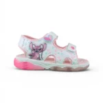 Sandalia Niña Luces Stitch Blanco Rosa Bubblegummers