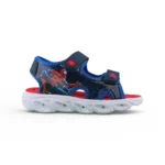 Sandalia Niño Luces Spiderman Azul Bubblegummers