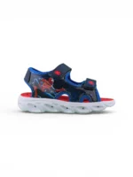 Sandalia Niño Luces Spiderman Azul Bubblegummers