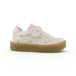 Tenis Niña Florecitas Beige Titinos